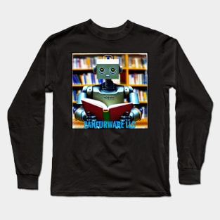 AI Robot Reading Books Long Sleeve T-Shirt